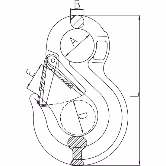 G80 アイ スリング フック ラッチ付き